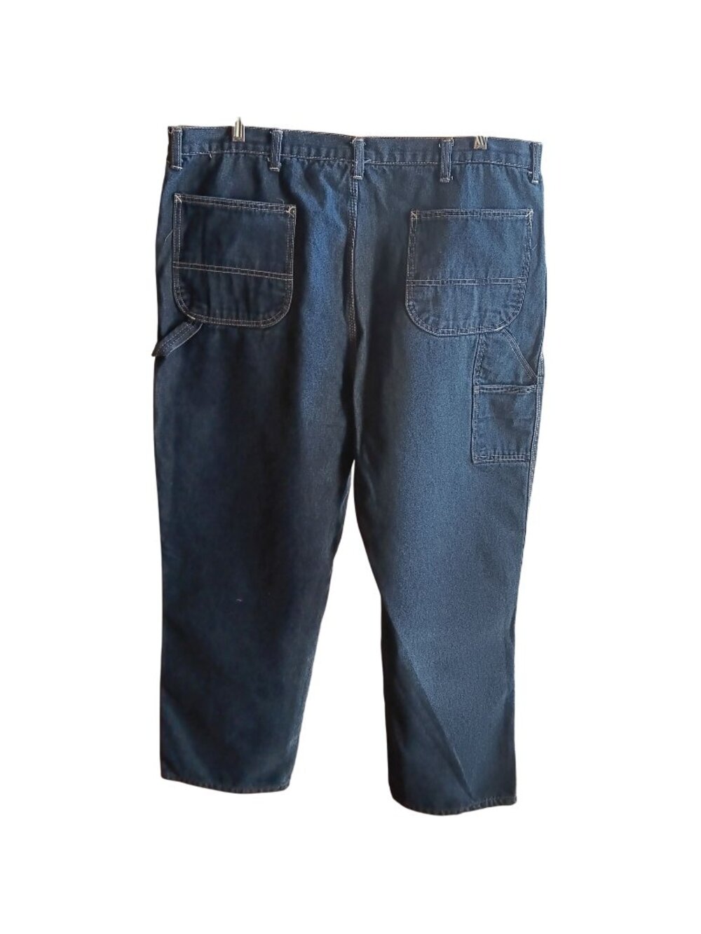 Mens Carpenter Jeans 42x30 Vintage 1980's SEARS ROEBUCKS DENIM UTILITY MADE USA